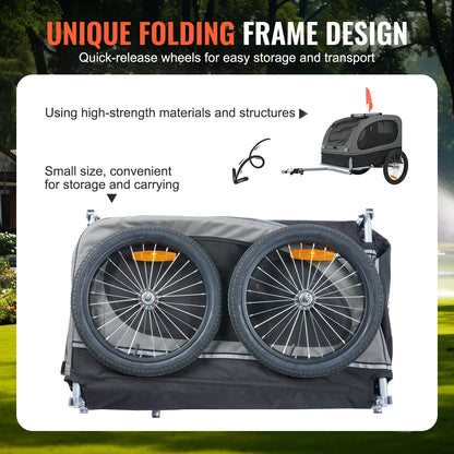 88 lbs Dog Bike Bicycle Trailer