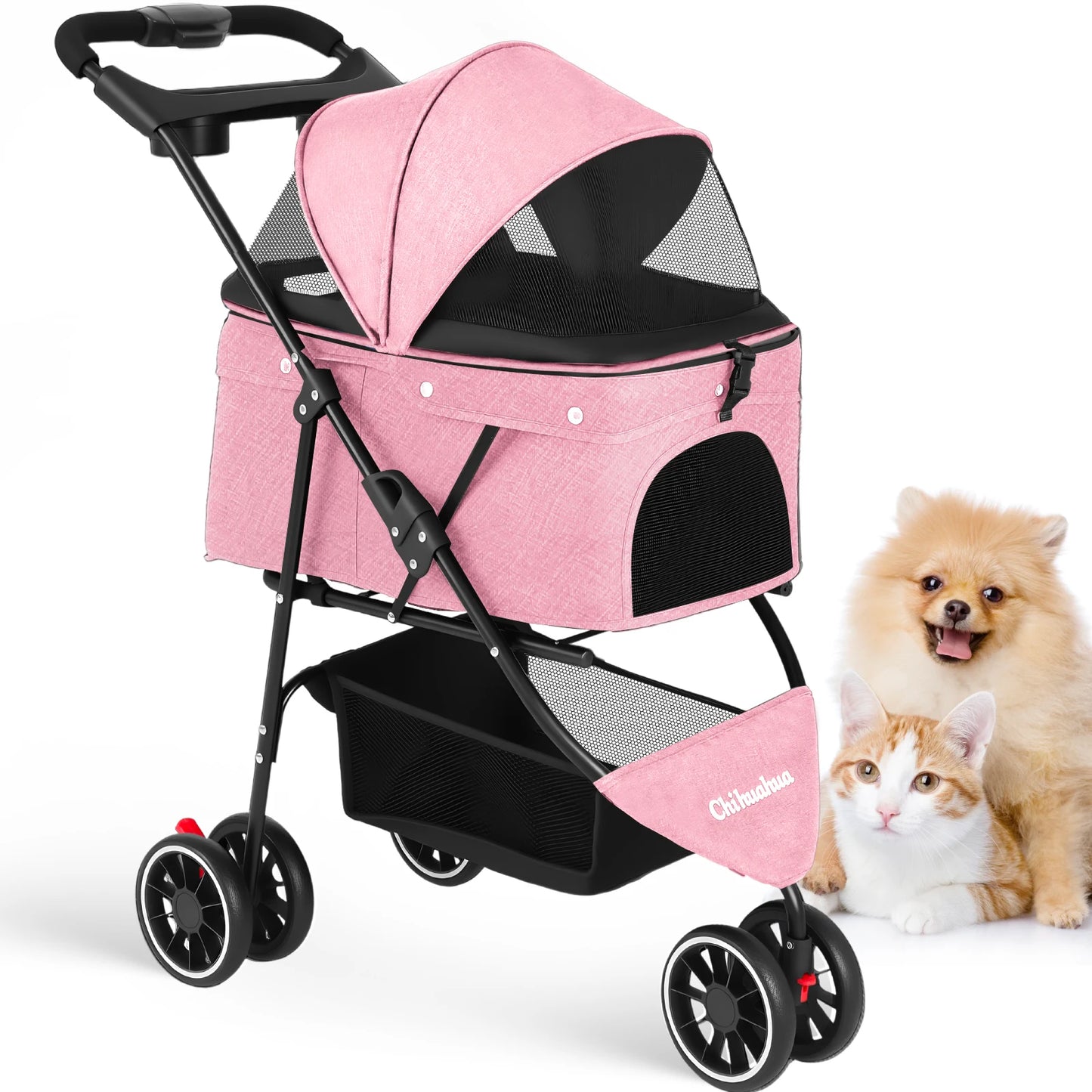 Pet Stroller Small Puppy Dogs & Cats Travel