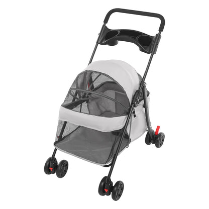 Foldable Pet Stroller Dogs Travel Cart Cats