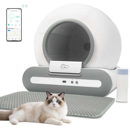 Self-Cleaning Cat Litter Box App Control, 2.4G WiFi