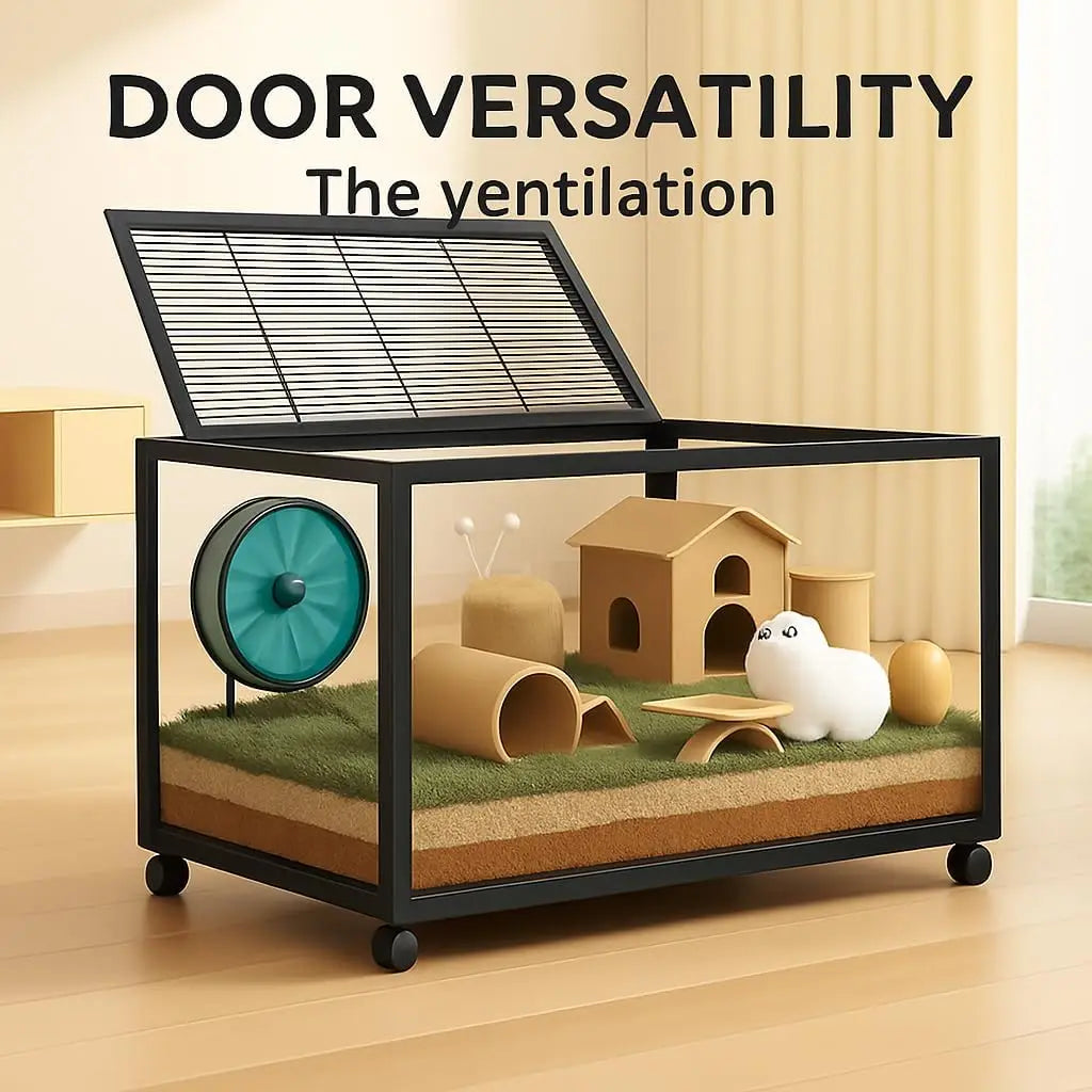 Hamster Cage,360° Viewing Transparent, Animal Habitat