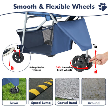 3 Wheels Foldable Pet Stroller
