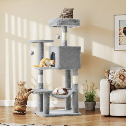 Multi-Cat Climbing Tower for Pet Furniture