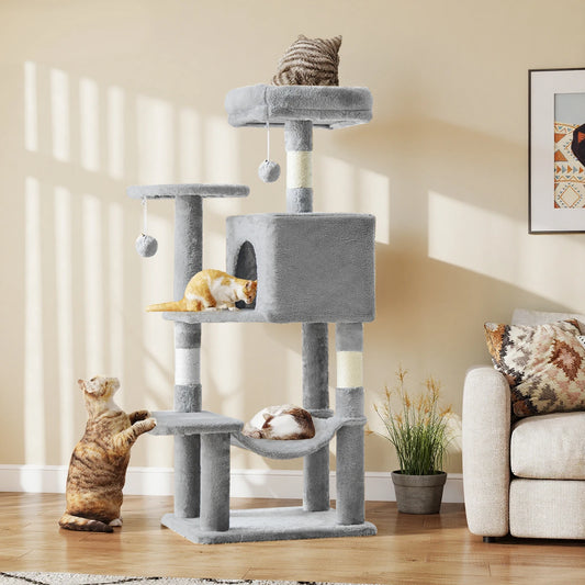 Multi-Cat Climbing Tower for Pet Furniture